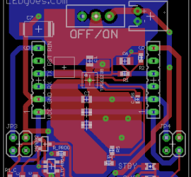 Battery POWAH board layout